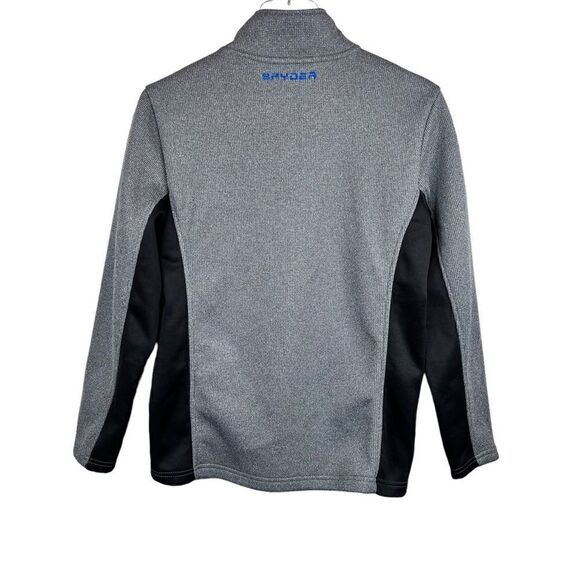 SPYDER Fleece Jacket Full Zip in Gray and Black Youth Size XL - Picture 6 of 13